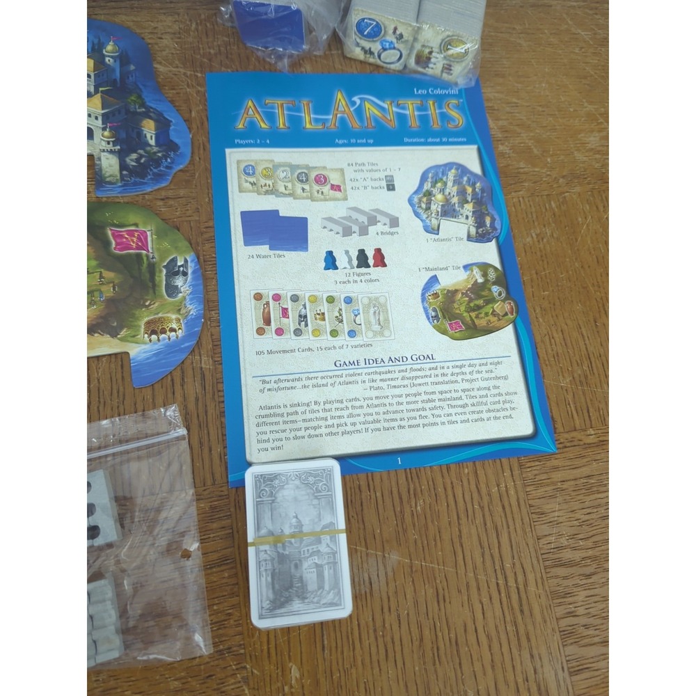 Atlantis - Board Game Amigo Games 2009 - 100% Complete - Cards Still Sealed - Picture 3 of 6